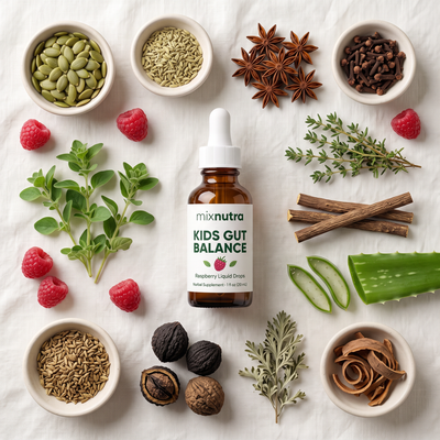 Kids Gut Balance with its 11 plant ingredients