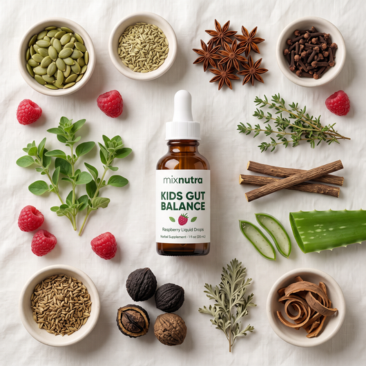 Kids Gut Balance with its 11 plant ingredients